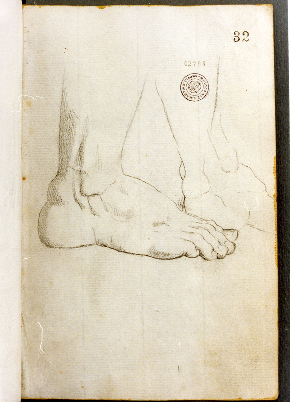 studio di piedi (disegno) di Cammarano Giuseppe (secc. XVIII/ XIX)