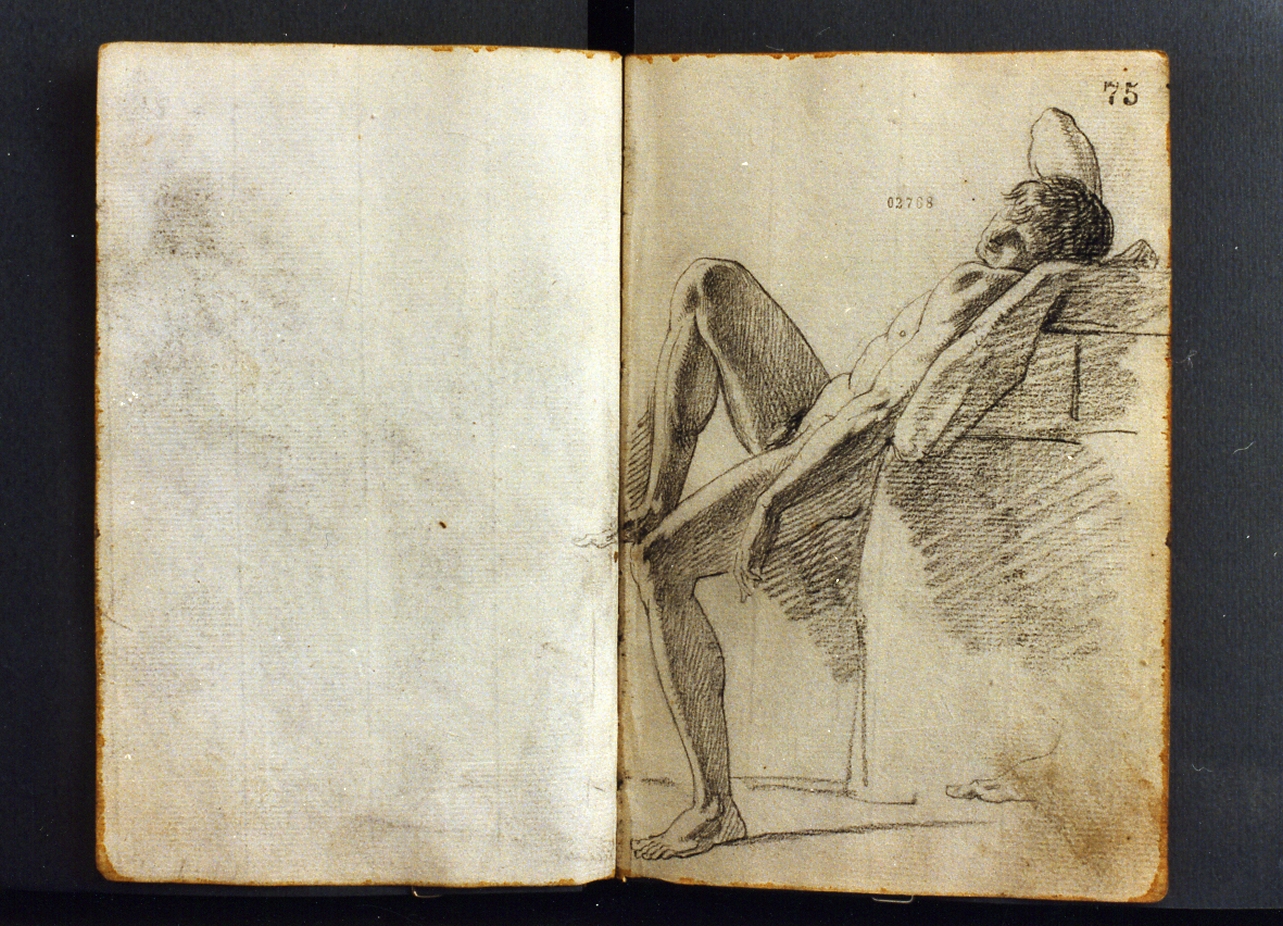 figura maschile (disegno) di Cammarano Giuseppe (secc. XVIII/ XIX)