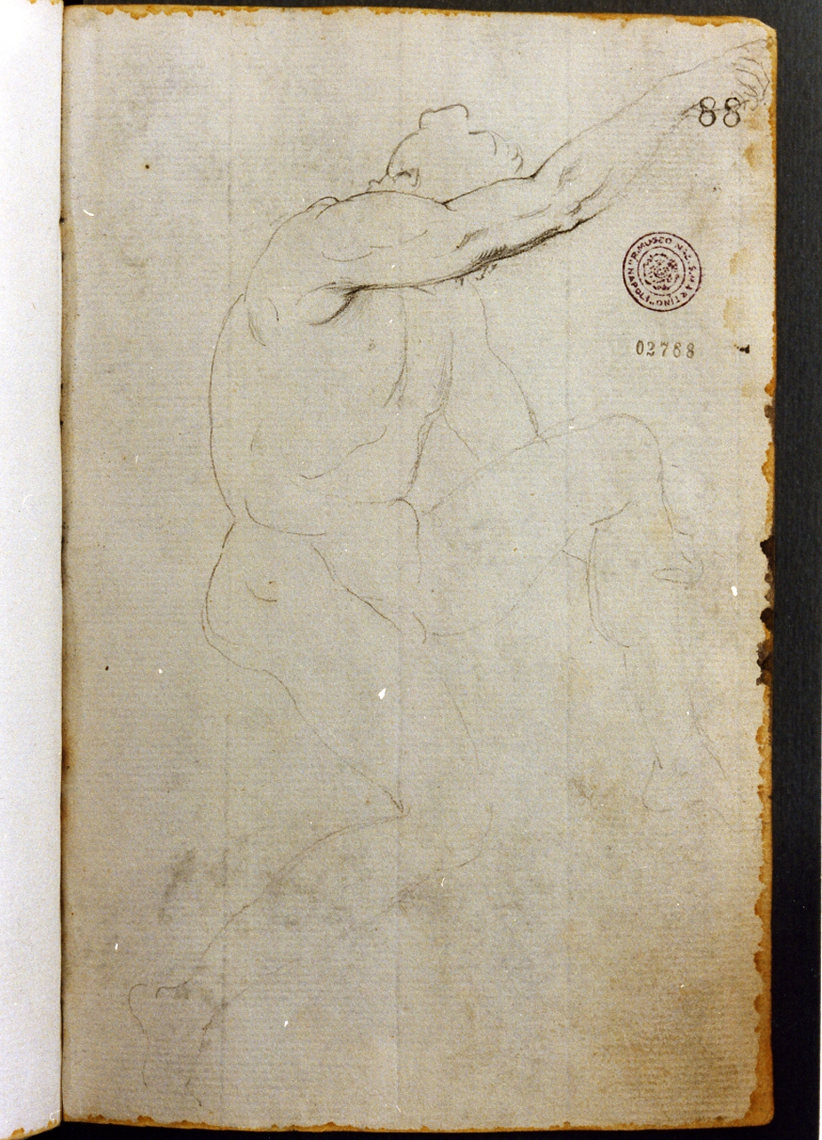 figura maschile (disegno) di Cammarano Giuseppe (secc. XVIII/ XIX)