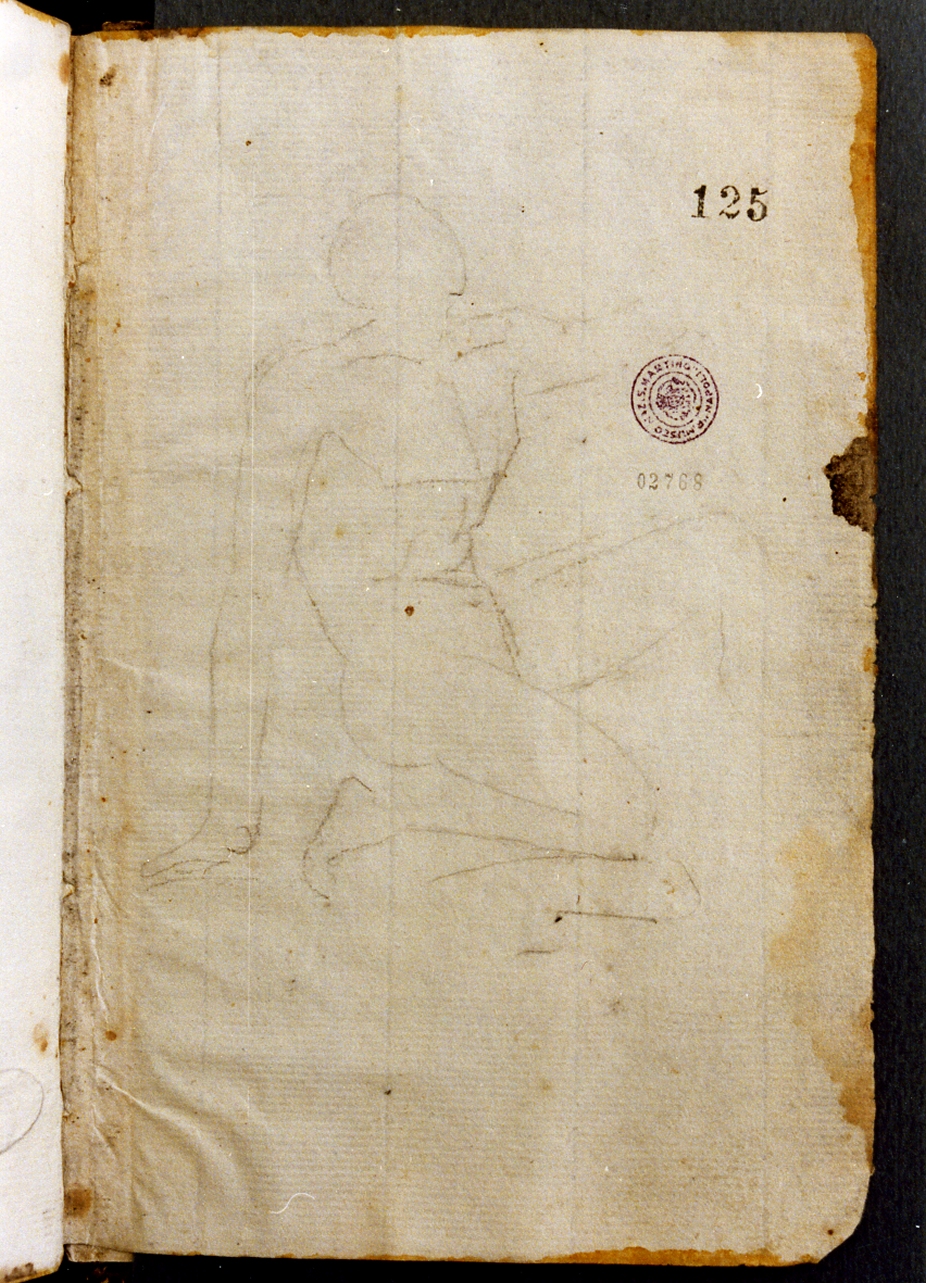 figura maschile (disegno) di Cammarano Giuseppe (secc. XVIII/ XIX)