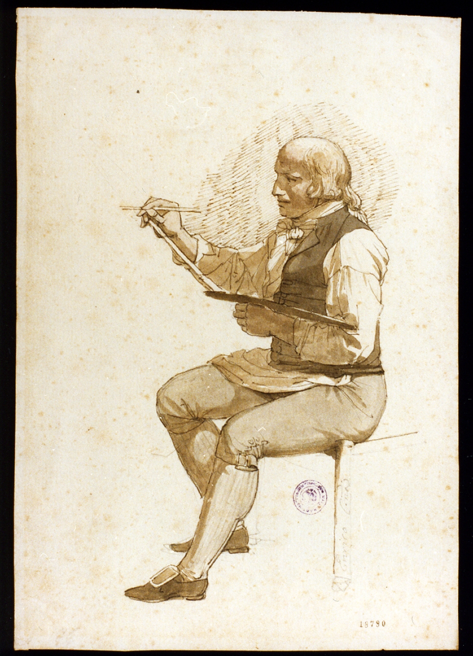 figura maschile (disegno) di Colonna Enrico (sec. XIX)