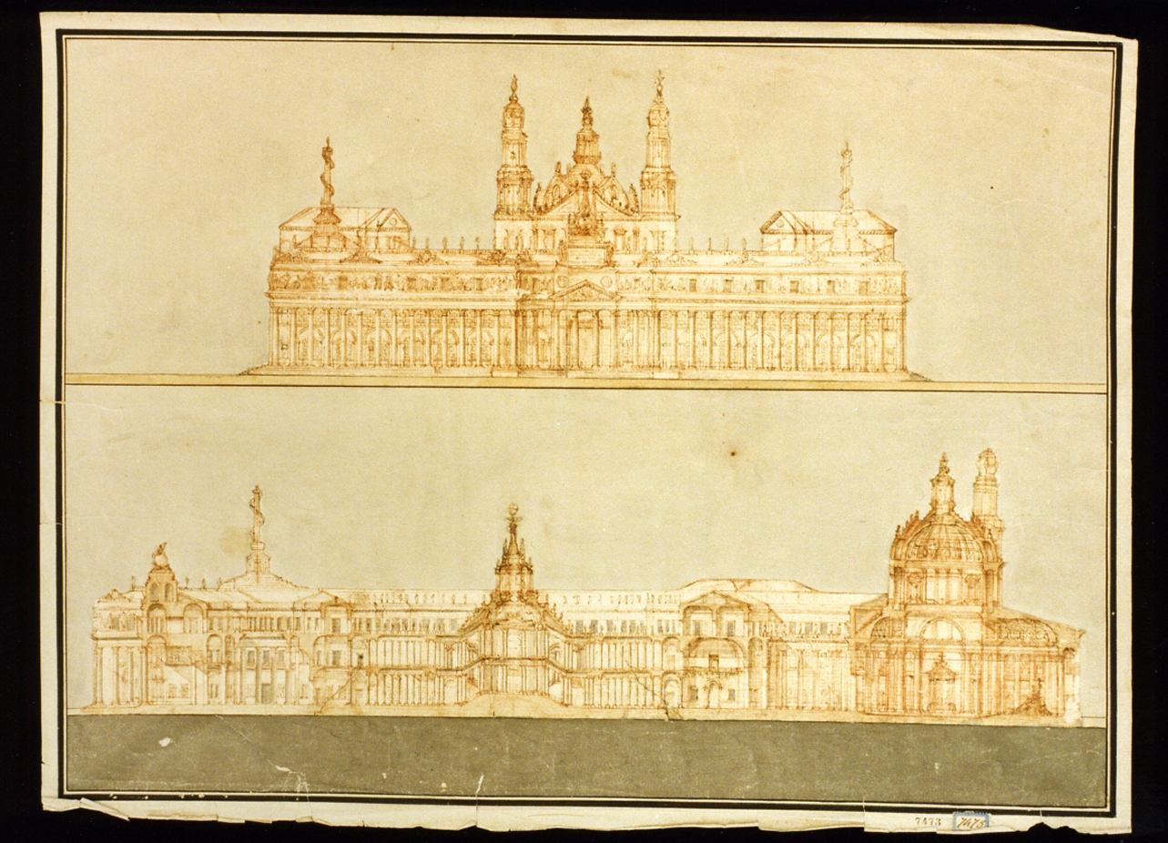 pianta di edificio (disegno) di Niccolini Antonio (prima metà sec. XIX)