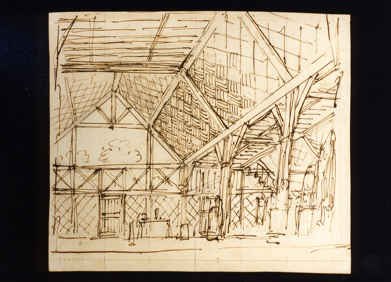 studio di scenografia (disegno) di Niccolini Antonio (scuola) (sec. XIX)