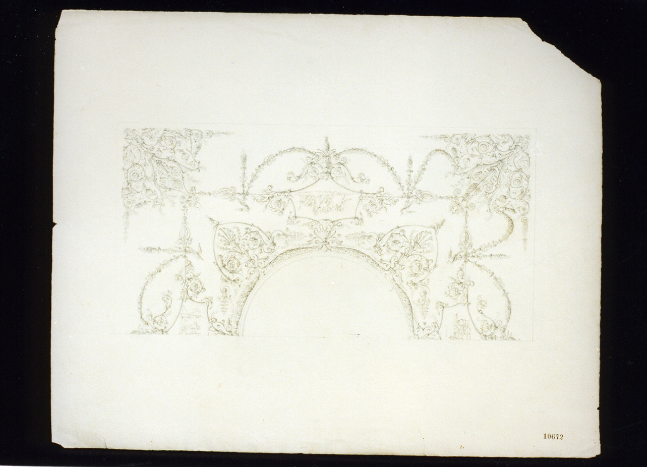 motivi decorativi (disegno) di Genovese Gaetano (sec. XIX)