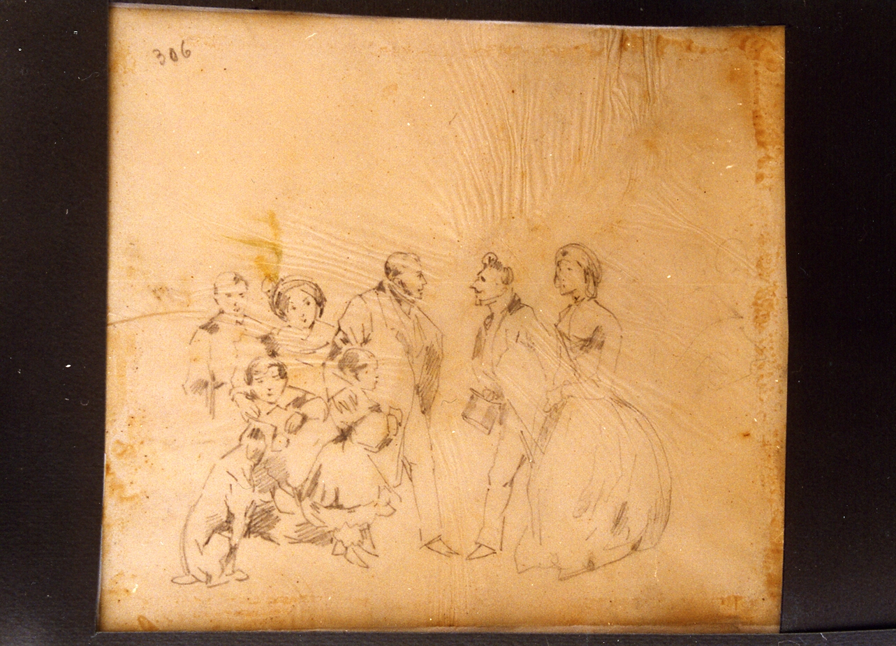 studio di figure (disegno) di Carelli Consalvo (sec. XIX)