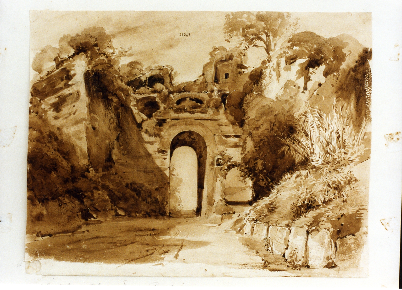 studio dell'Arco Felice ad Arcofelice (disegno) di La Volpe Alessandro (sec. XIX)