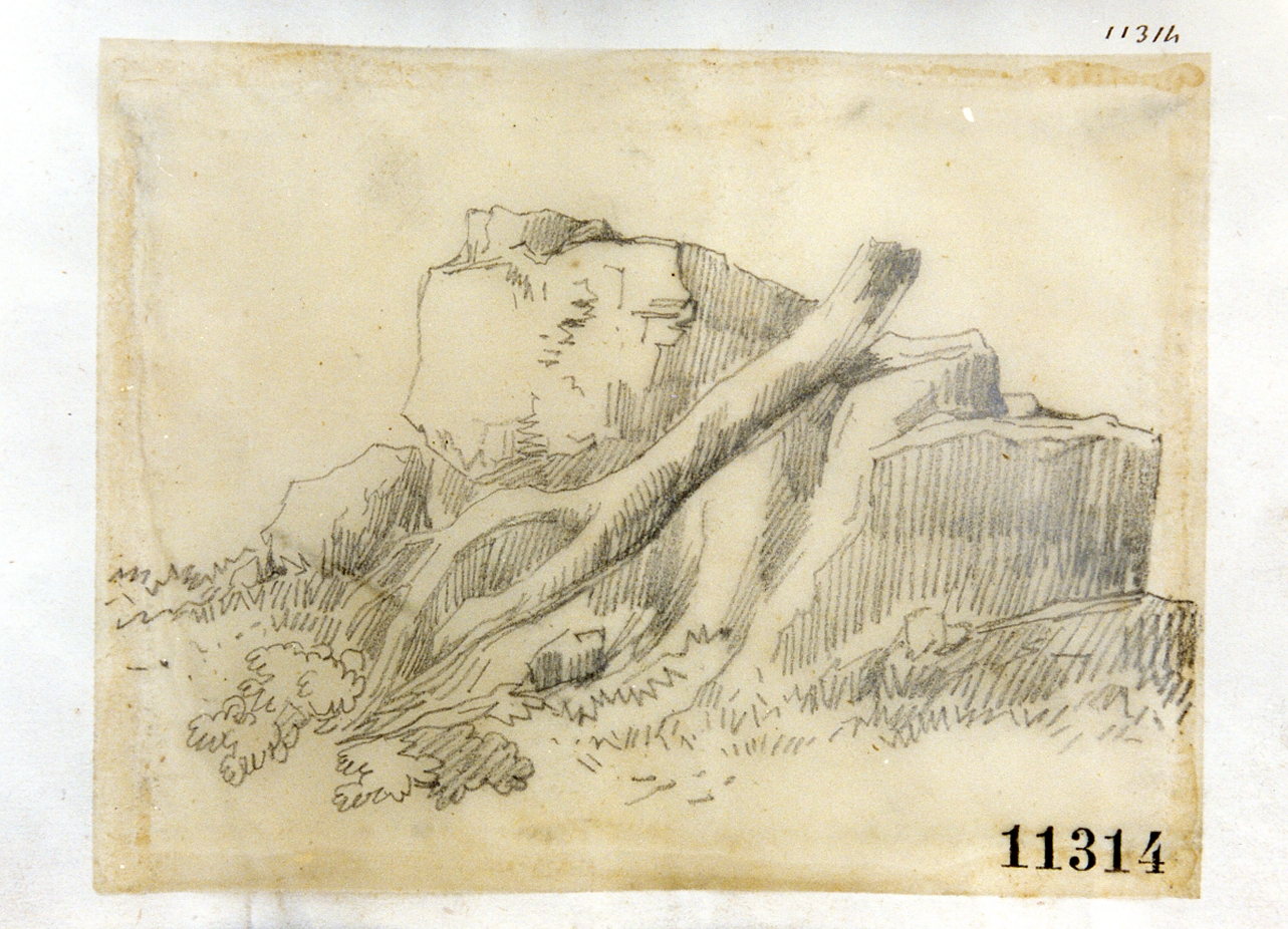 paesaggio (disegno) di Palizzi Filippo (sec. XIX)