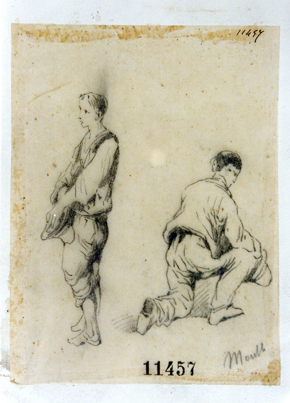 scena campestre (disegno) di Morelli Domenico (seconda metà sec. XIX)