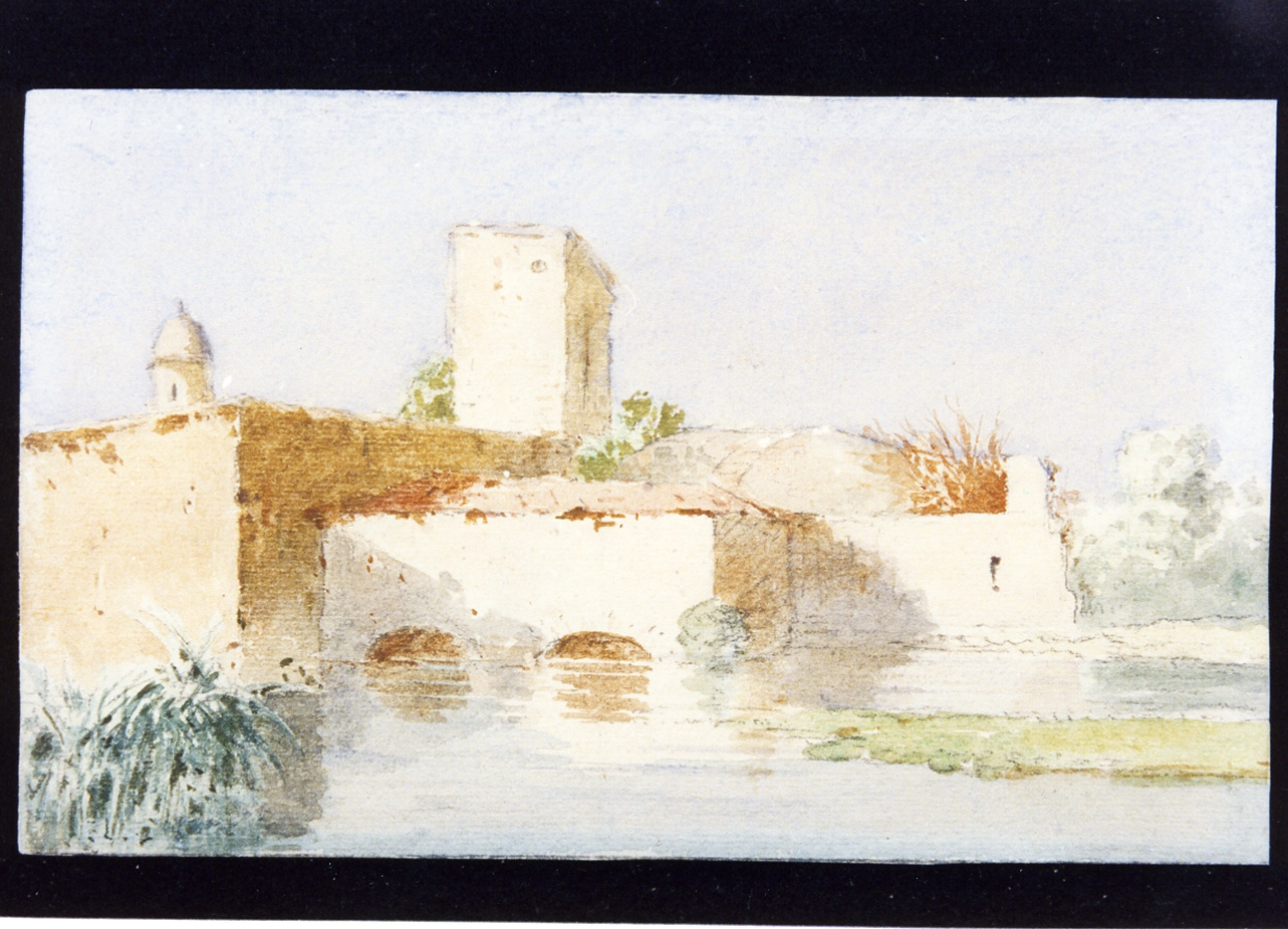 paesaggio (disegno) di Del Re Giovanni (sec. XIX)