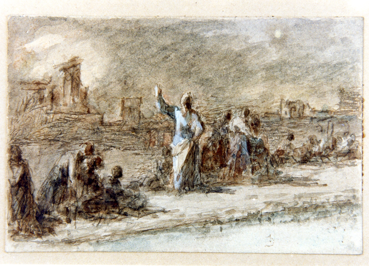 incendio (disegno) di Stabile Luigi (metà sec. XIX)