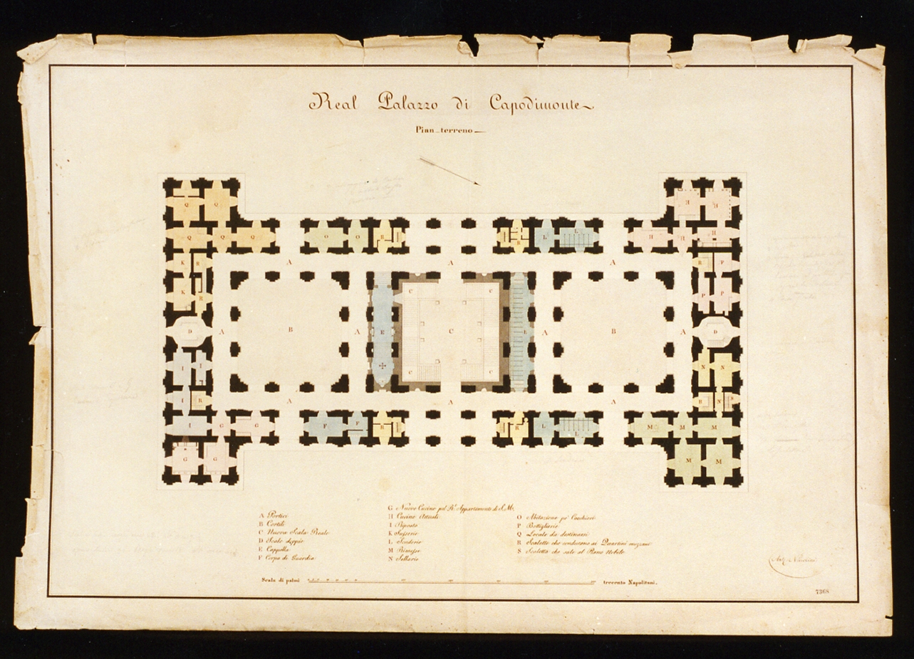 prospetto di edificio (disegno) di Niccolini Antonio (prima metà sec. XIX)
