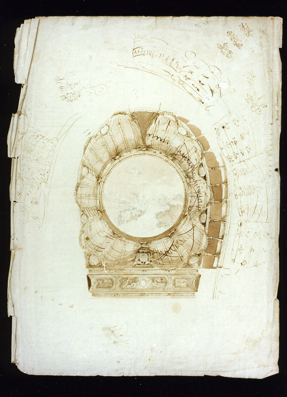 motivi decorativi architettonici (disegno) di Niccolini Antonio (prima metà sec. XIX)