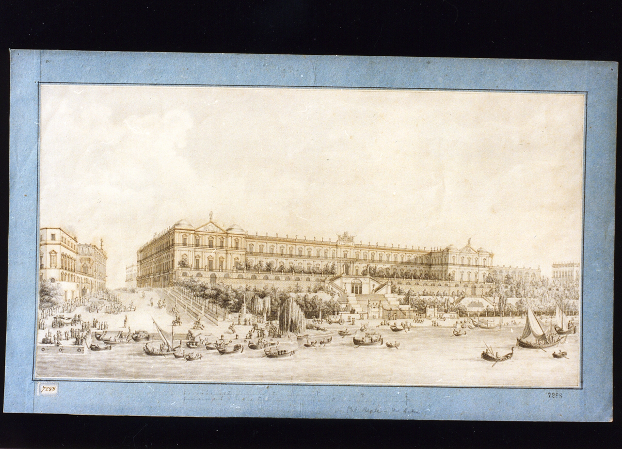 paesaggio (disegno) di Niccolini Antonio (prima metà sec. XIX)