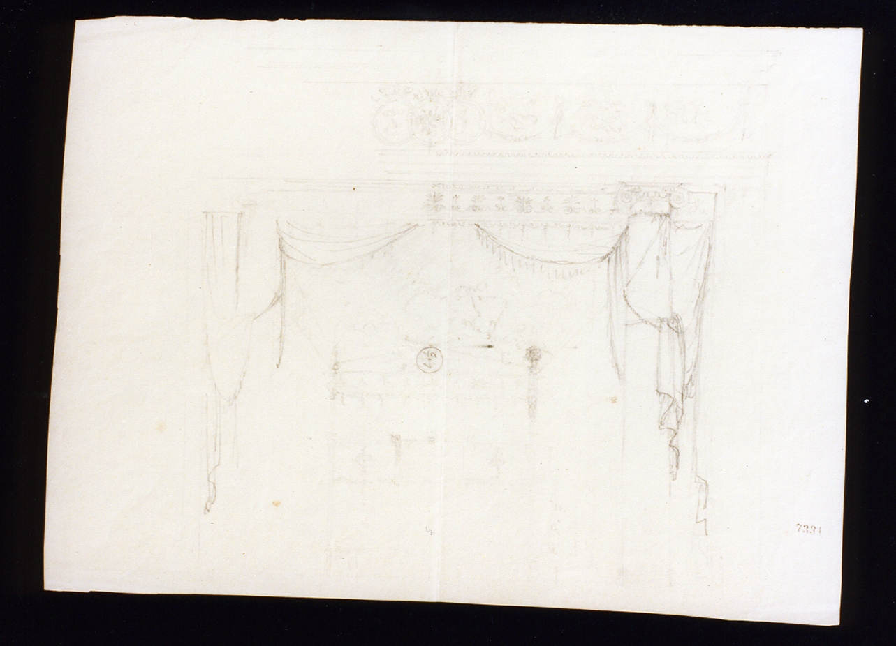 scenario teatrale (disegno) di Niccolini Antonio (sec. XIX)