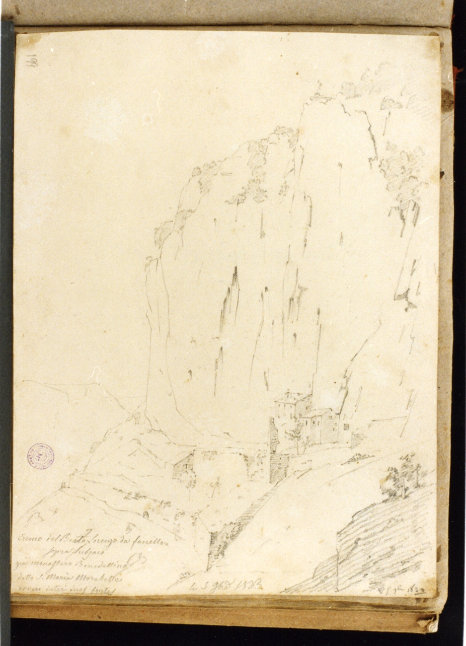 paesaggio (disegno) di Vervloet Frans (sec. XIX)