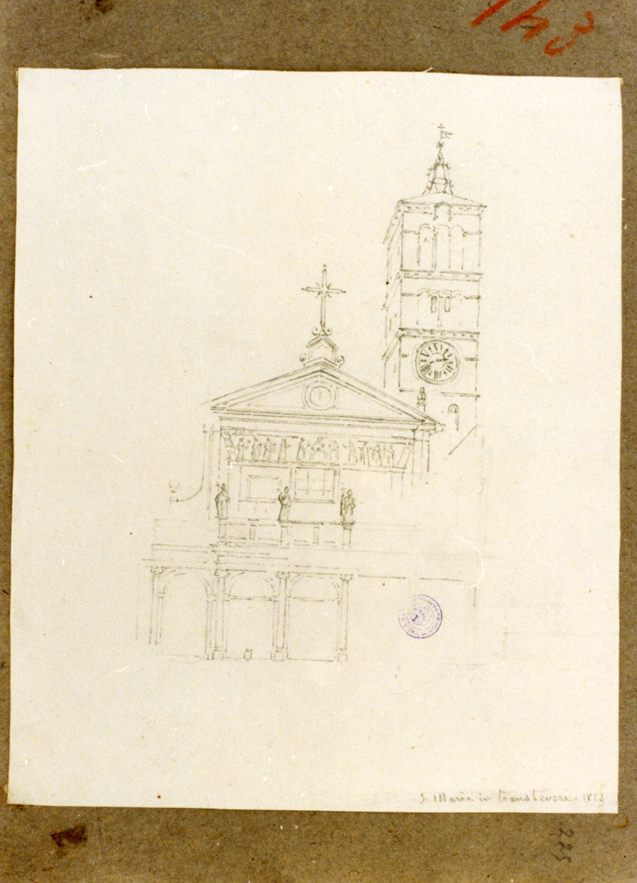 veduta di città (disegno) di Vervloet Frans (sec. XIX)