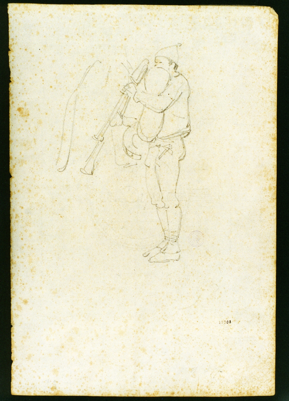 zampognaro (disegno) di Serritelli Giovanni (metà sec. XIX)