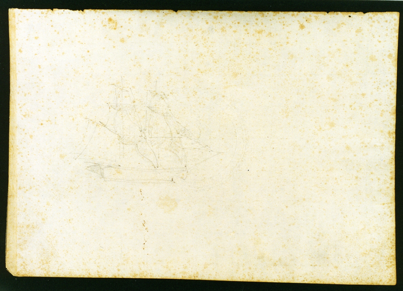 veliero (disegno) di Serritelli Giovanni (metà sec. XIX)
