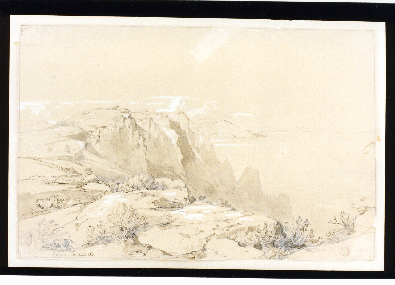 veduta di Capri (disegno) di Gigante Giacinto (prima metà sec. XIX)