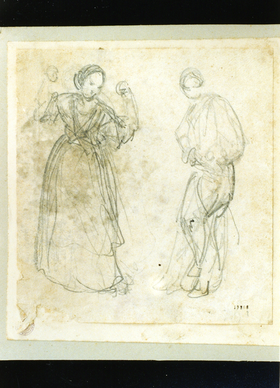figure femminili (disegno) di Gigante Giacinto (prima metà sec. XIX)