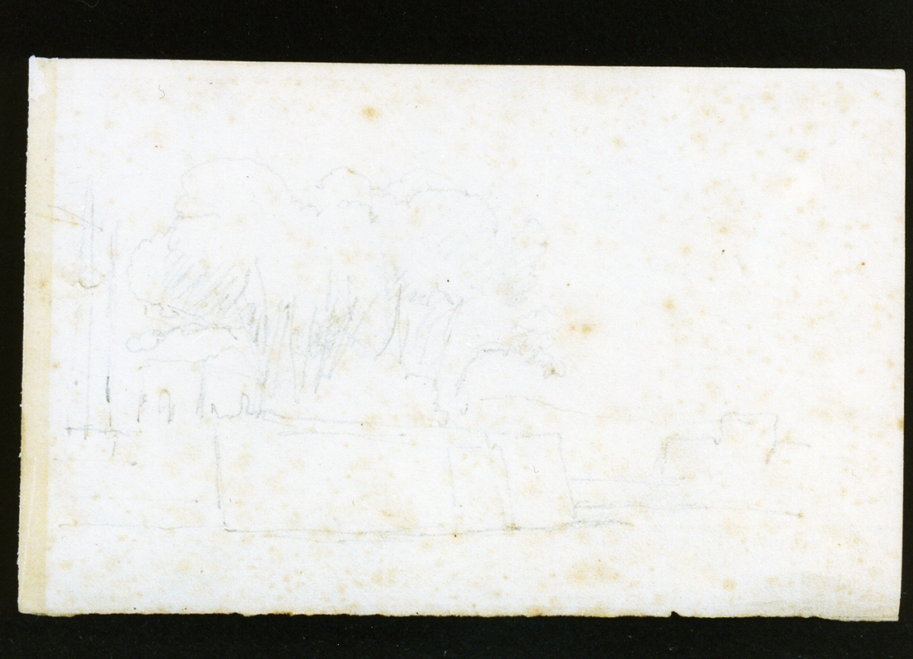 paesaggio (disegno) di Vianelli Achille (prima metà sec. XIX)