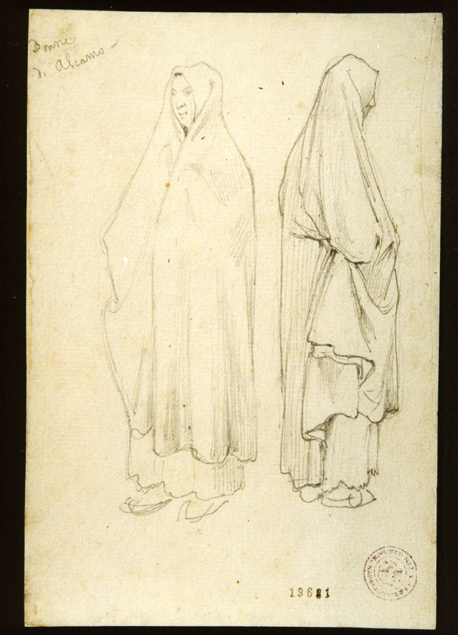 figure femminili (disegno) di Vianelli Achille (prima metà sec. XIX)