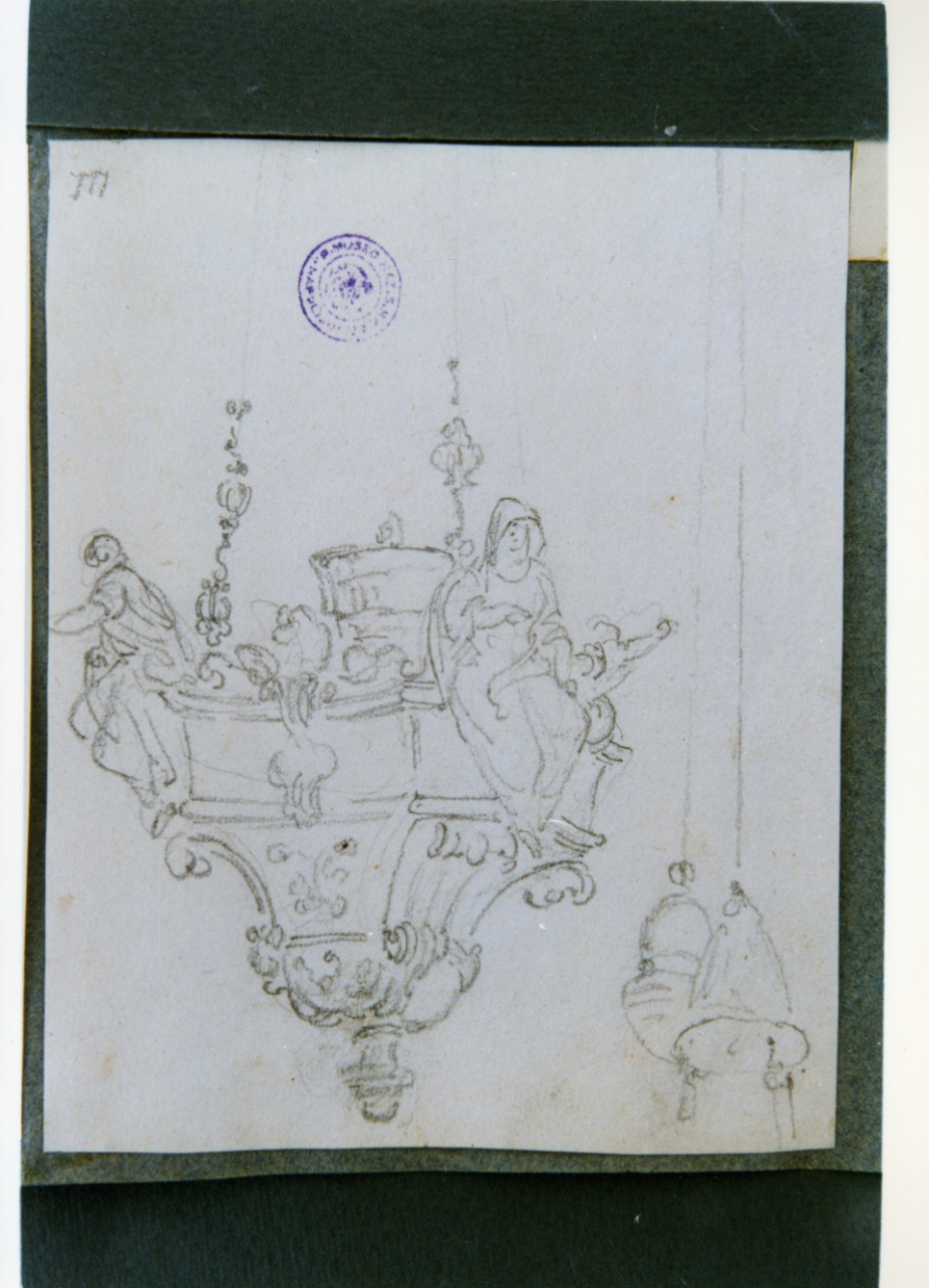studio di turibolo (disegno) di Vervloet Frans (sec. XIX)