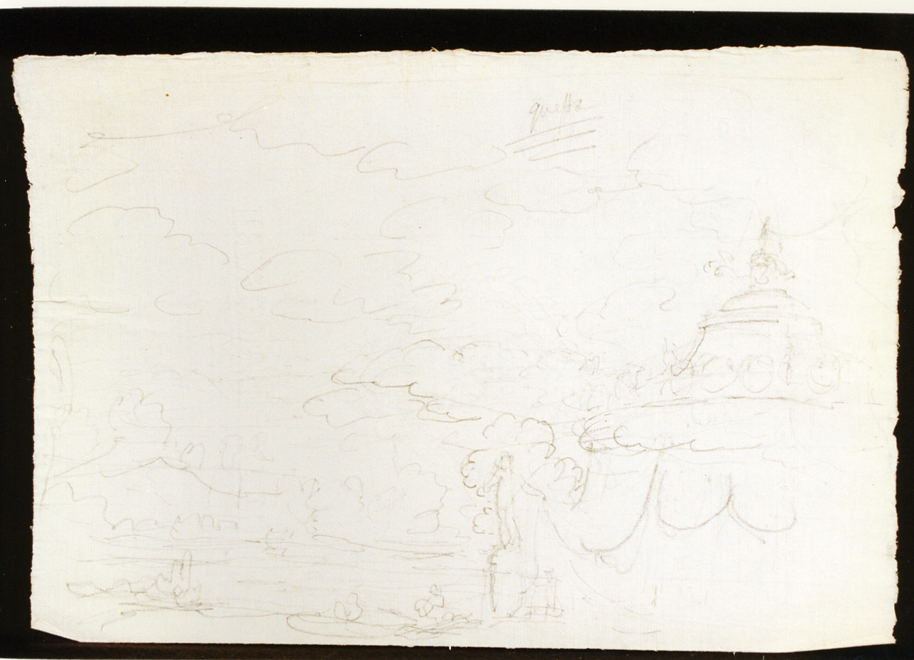 scenografia (disegno) di Niccolini Antonio (scuola) (sec. XIX)