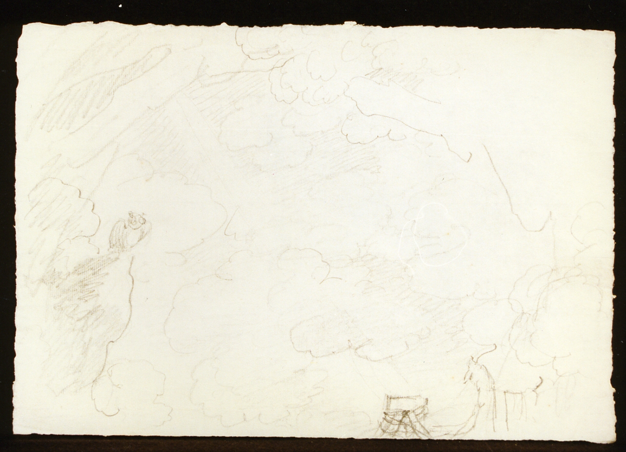 schizzo per elementi di scenografia (disegno) di Niccolini Antonio (scuola) (sec. XIX)