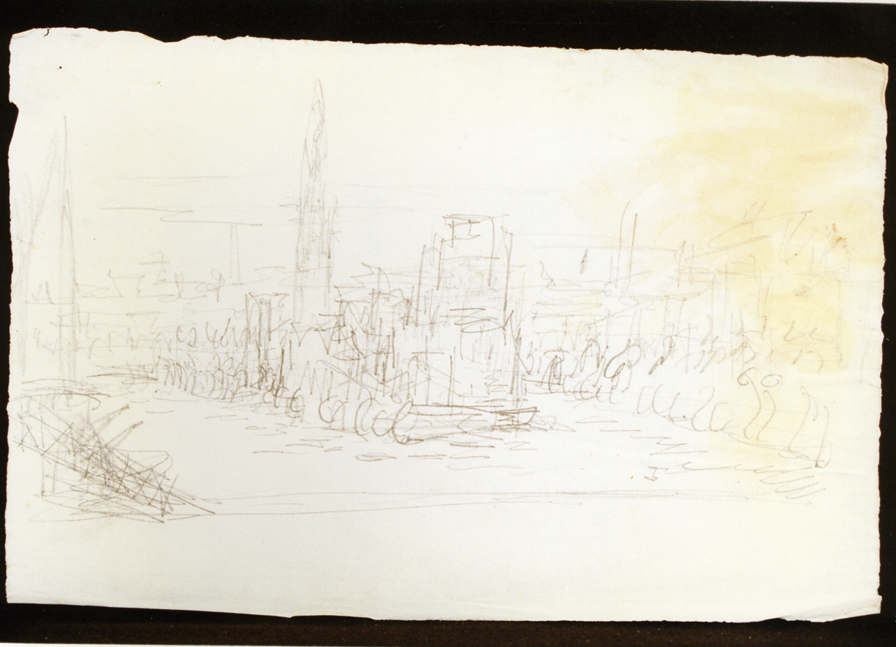 schizzo di elementi architettonici (disegno) di Niccolini Antonio (scuola) (sec. XIX)