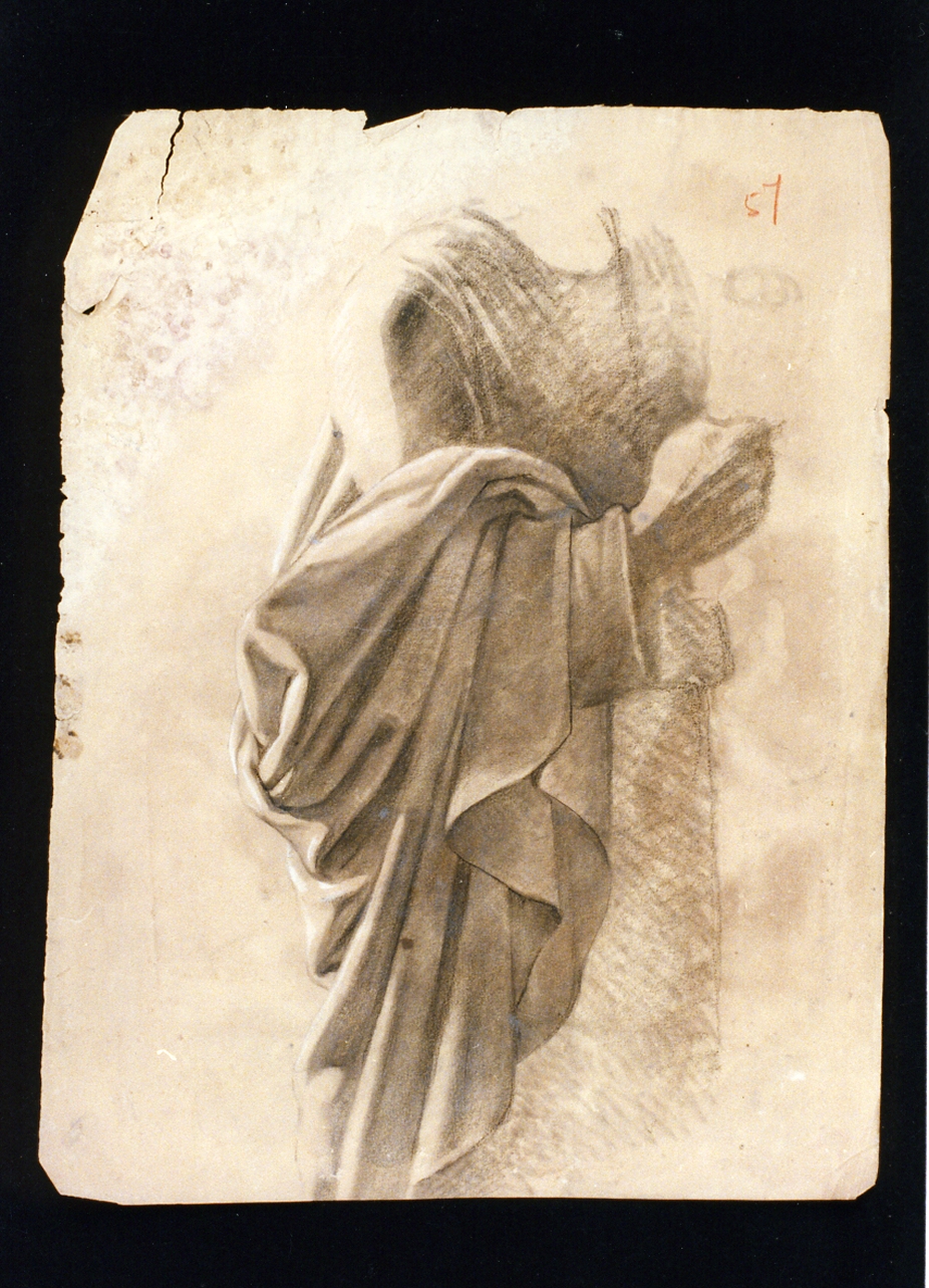 studio di mantello (disegno) di De Vivo Tommaso (sec. XIX)