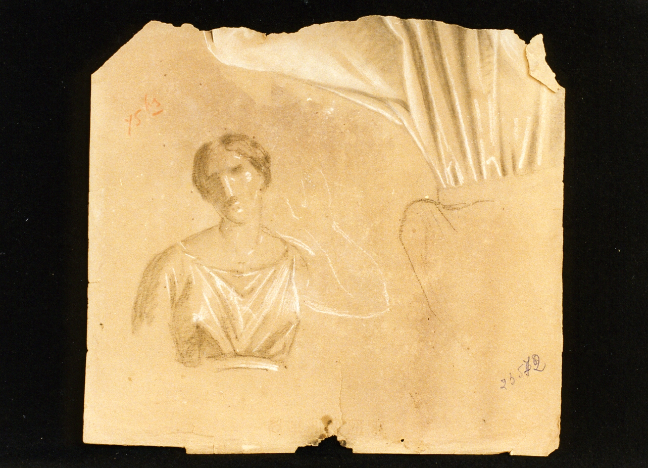 studio di panneggio (disegno) di De Vivo Tommaso (sec. XIX)