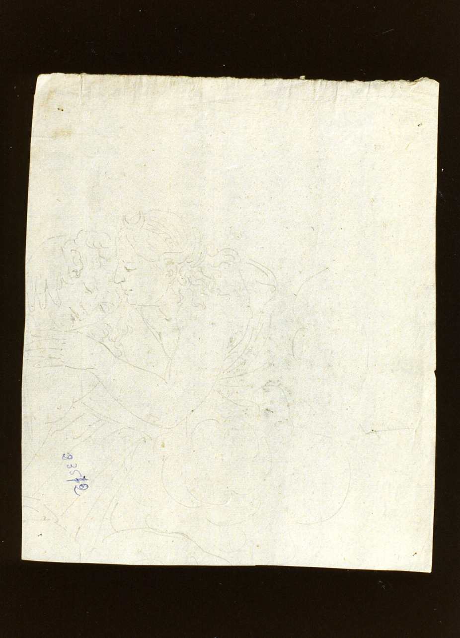 schizzo di figure abbracciate (disegno) di De Vivo Tommaso (sec. XIX)