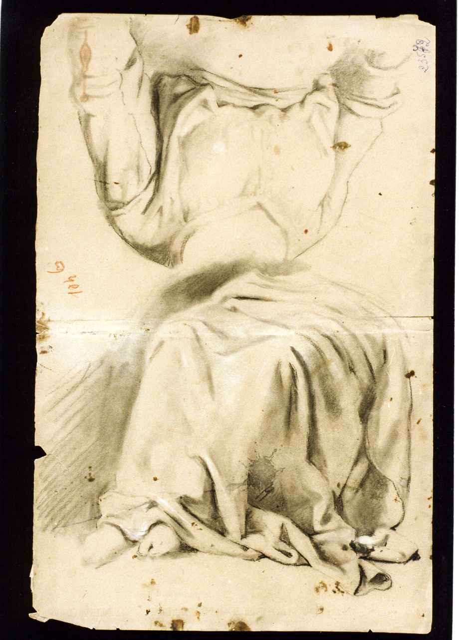 studio di panneggio (disegno) di De Vivo Tommaso (sec. XIX)