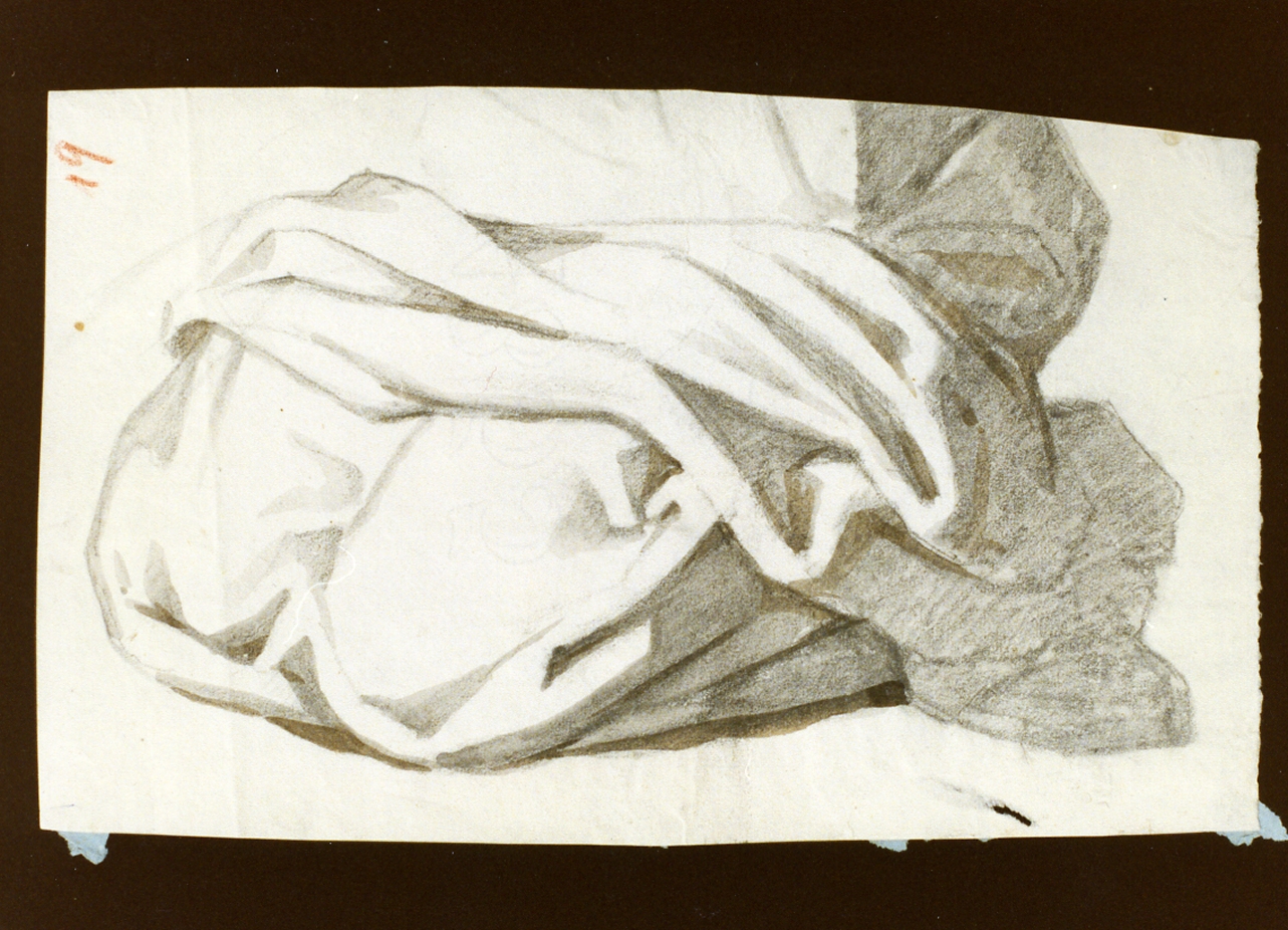 studio di panneggio (disegno) di De Vivo Tommaso (sec. XIX)