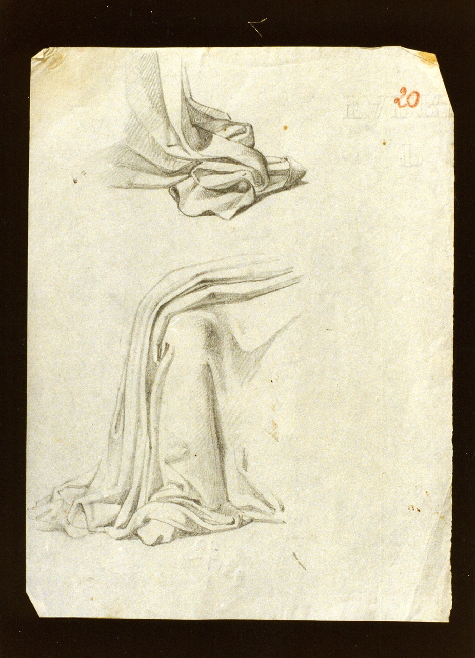 studio di panneggi (disegno) di De Vivo Tommaso (sec. XIX)