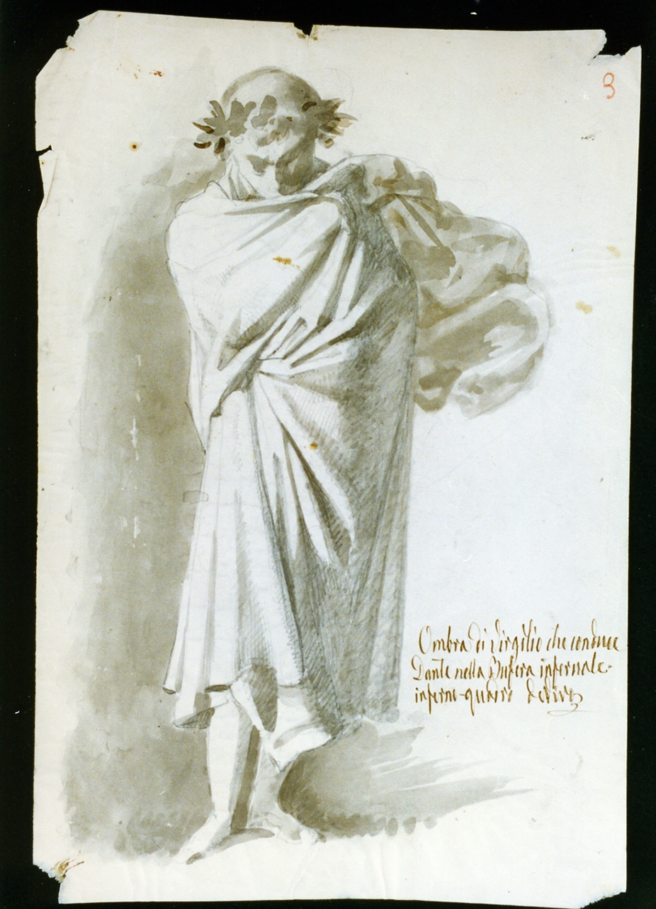 figura maschile (disegno) di De Vivo Tommaso (sec. XIX)