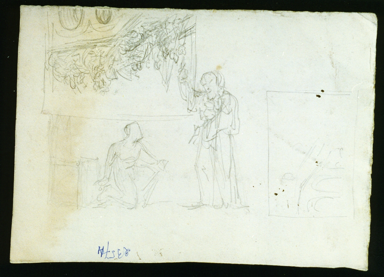 episodio della vita di San Francesco di Paola (disegno) di De Vivo Tommaso (metà sec. XIX)