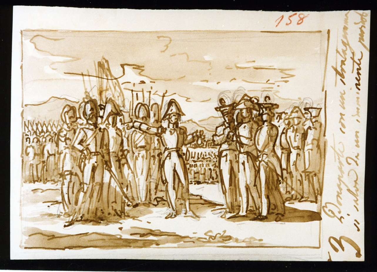 episodio di vita di Napoleone I (disegno) di De Vivo Tommaso (sec. XIX)