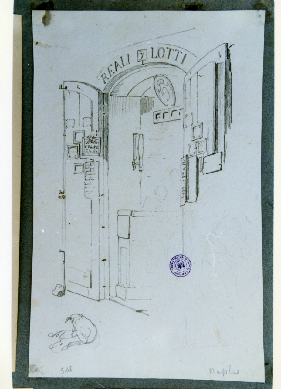 studio di porta di bottega (disegno) di Vervloet Frans (sec. XIX)