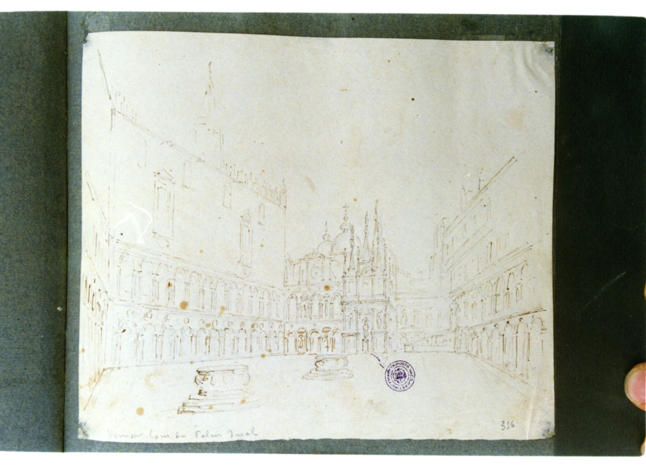 veduta di Venezia (disegno) di Vervloet Frans (sec. XIX)
