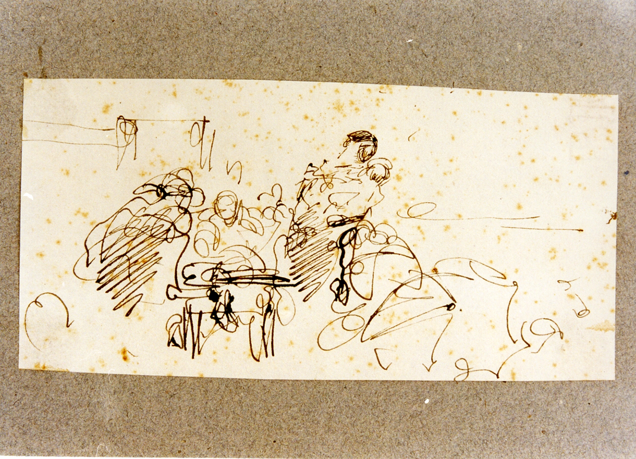studio di figure (disegno) di Dalbono Eduardo (fine/inizio secc. XIX/ XX)