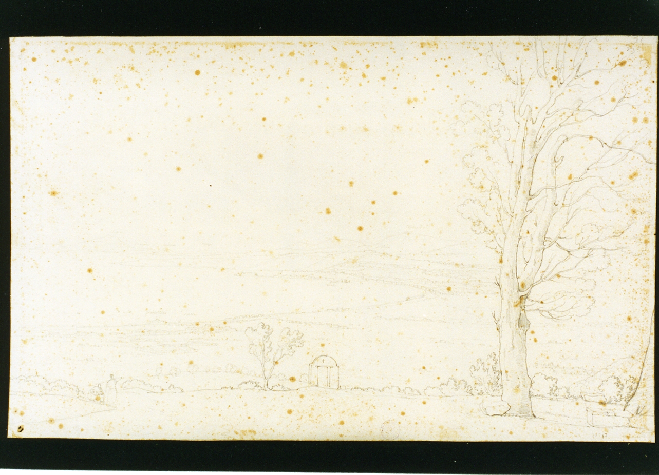 paesaggio (disegno) di Vianelli Achille (sec. XIX)