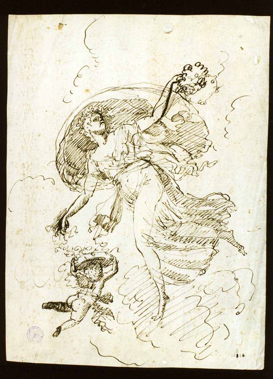 allegoria della primavera (disegno) di Giusti Salvatore (sec. XIX)