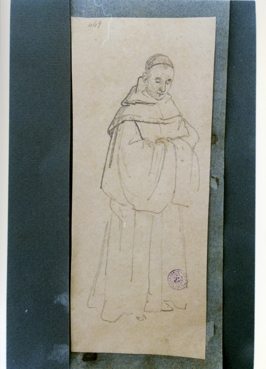 studio di monaco (disegno) di Vervloet Frans (secondo quarto sec. XIX)