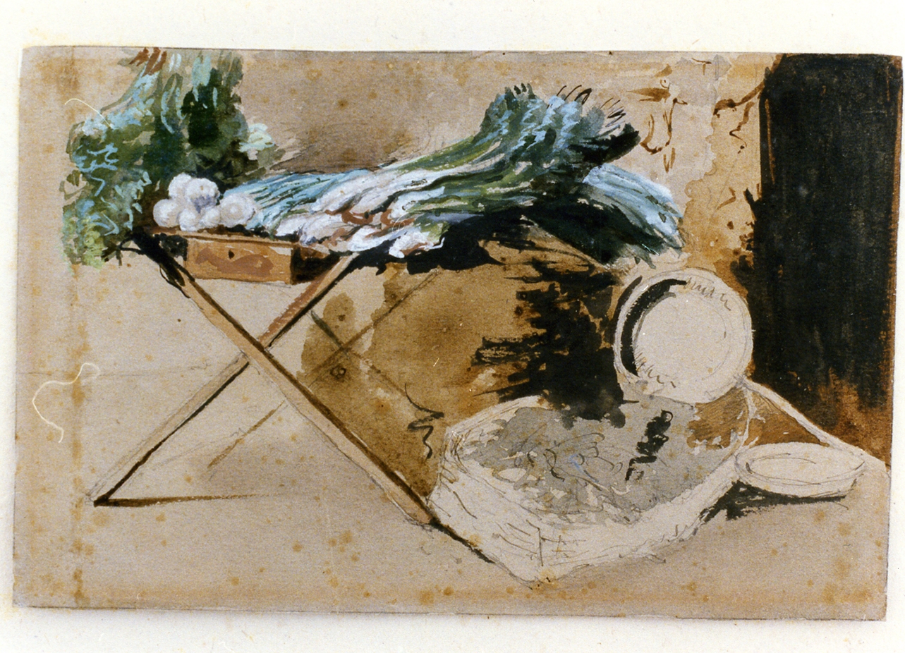 banchetto della verdura (disegno) di Gigante Giacinto (metà sec. XIX)