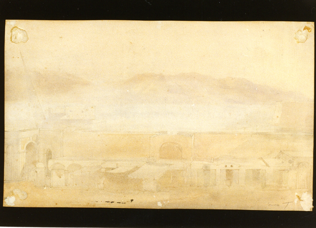 botteghe antiche (disegno) di Gigante Giacinto (sec. XIX)