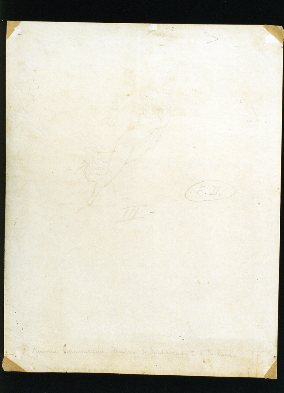 figura allegorica femminile (disegno) di Cammarano Giuseppe (prima metà sec. XIX)