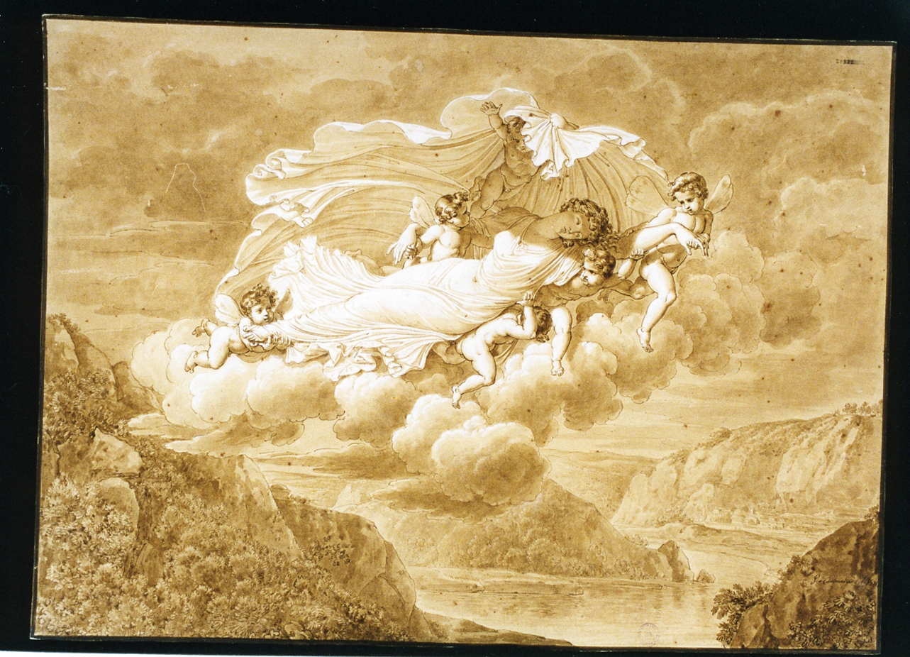 scena mitologica (disegno) di Cammarano Giuseppe (sec. XIX)