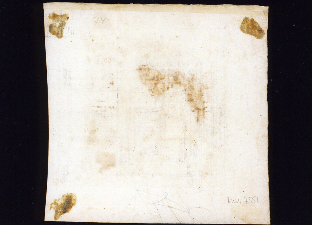 bozzetto architettonico per scenografia (disegno) di Niccolini Antonio (prima metà sec. XIX)